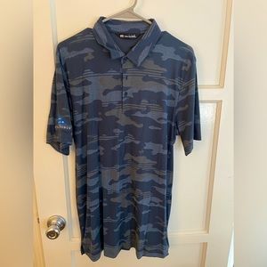 TravisMathew Camo Polo - Navy (L)